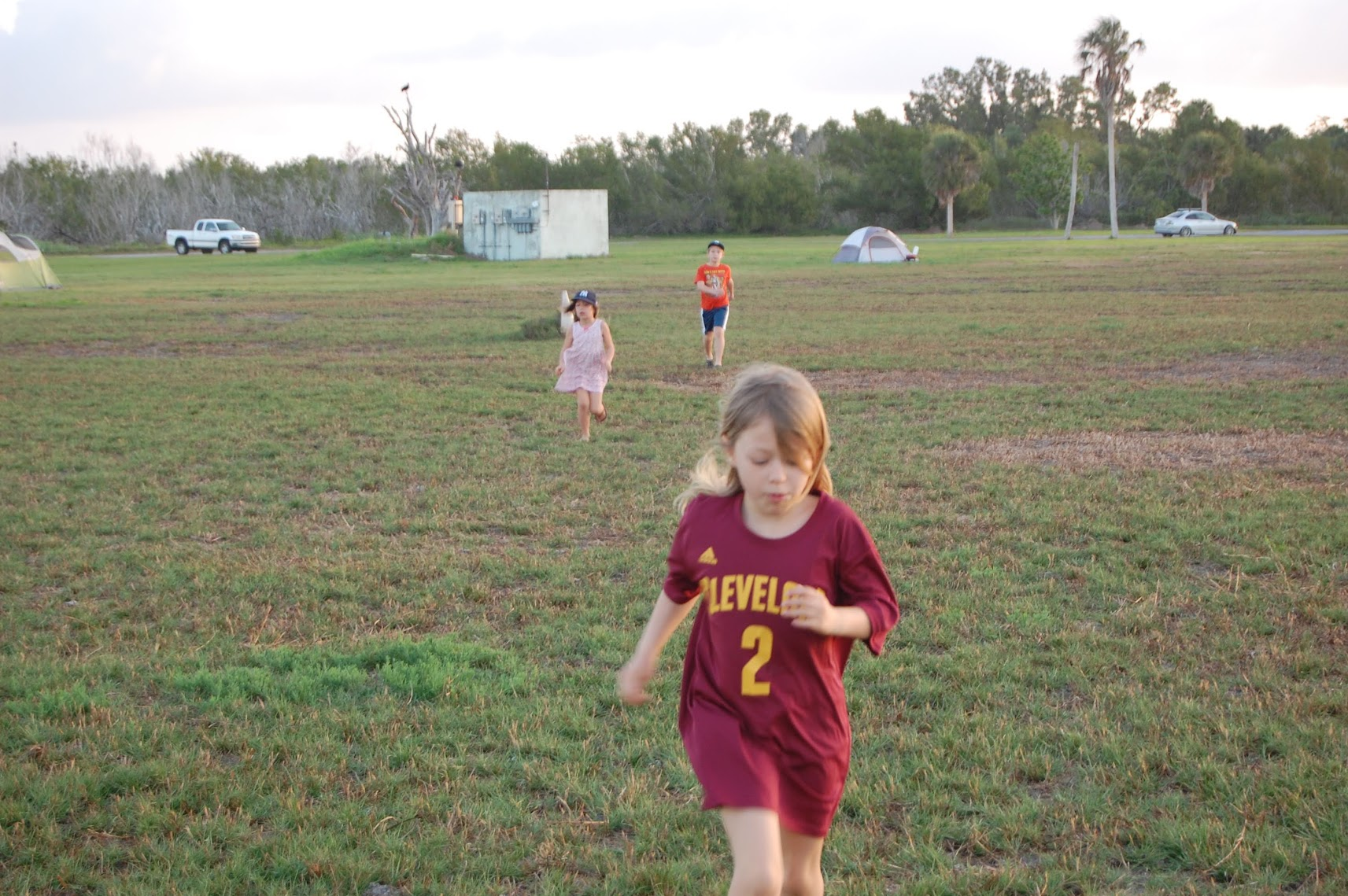 Eva running when she was younger